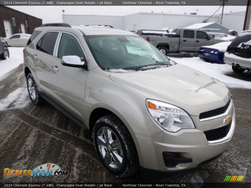 2014 Chevrolet Equinox LT AWD Champagne Silver Metallic / Jet Black Photo #3