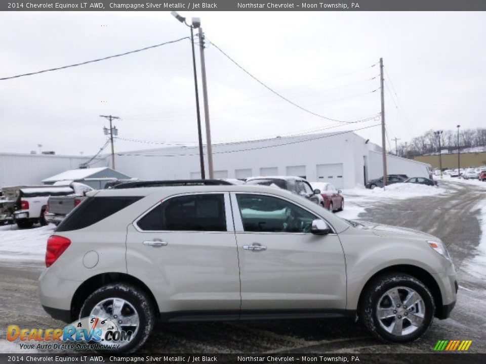 2014 Chevrolet Equinox LT AWD Champagne Silver Metallic / Jet Black Photo #4
