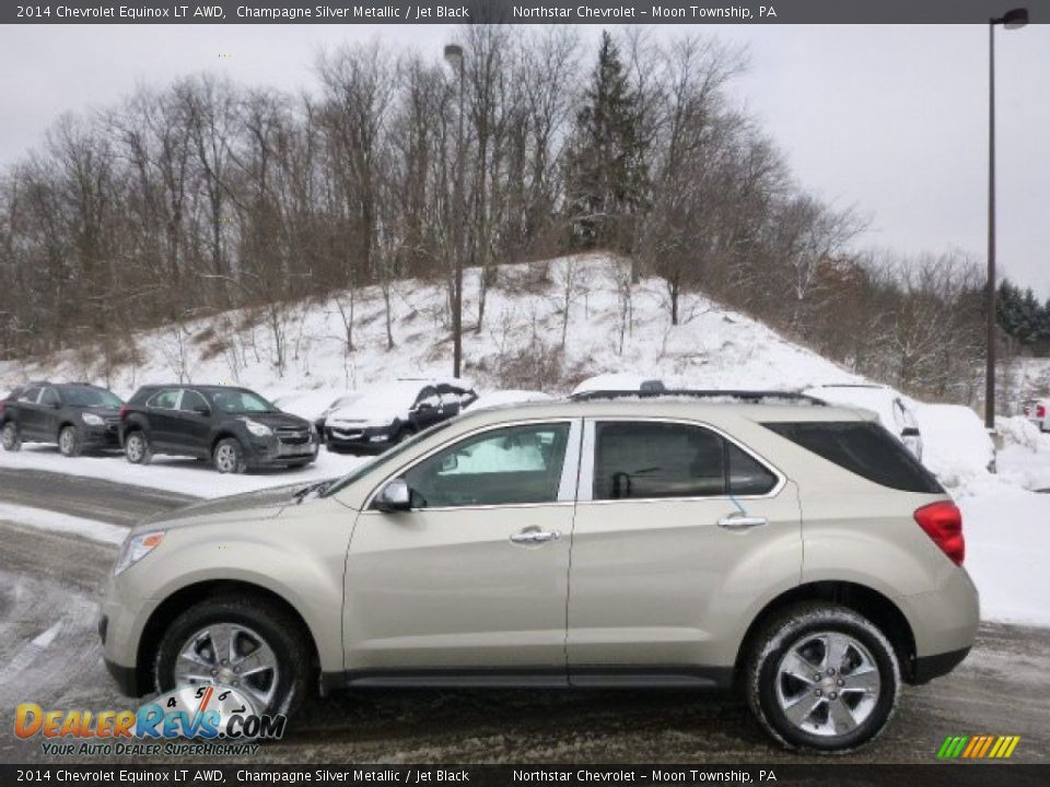 2014 Chevrolet Equinox LT AWD Champagne Silver Metallic / Jet Black Photo #8