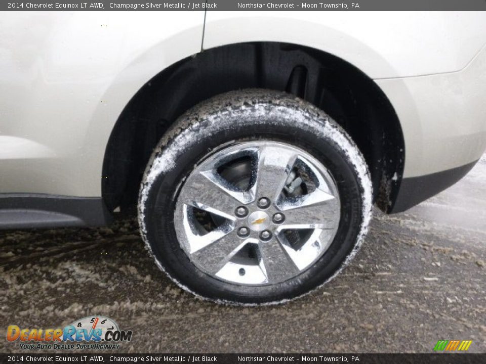 2014 Chevrolet Equinox LT AWD Champagne Silver Metallic / Jet Black Photo #9