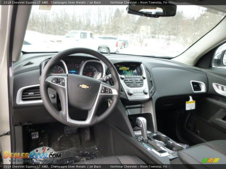 2014 Chevrolet Equinox LT AWD Champagne Silver Metallic / Jet Black Photo #14