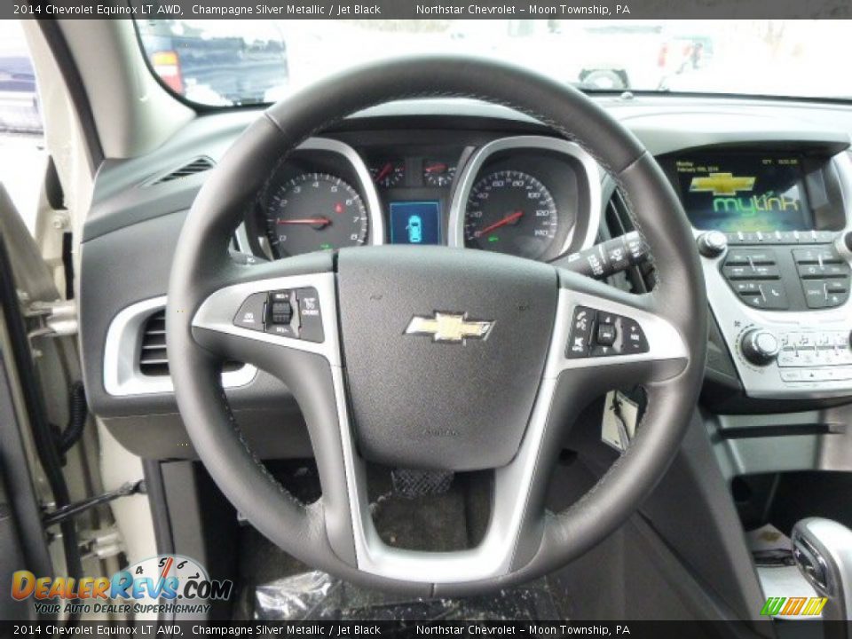 2014 Chevrolet Equinox LT AWD Champagne Silver Metallic / Jet Black Photo #18