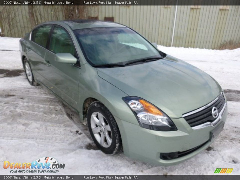 2007 Nissan Altima 2.5 S Metallic Jade / Blond Photo #2