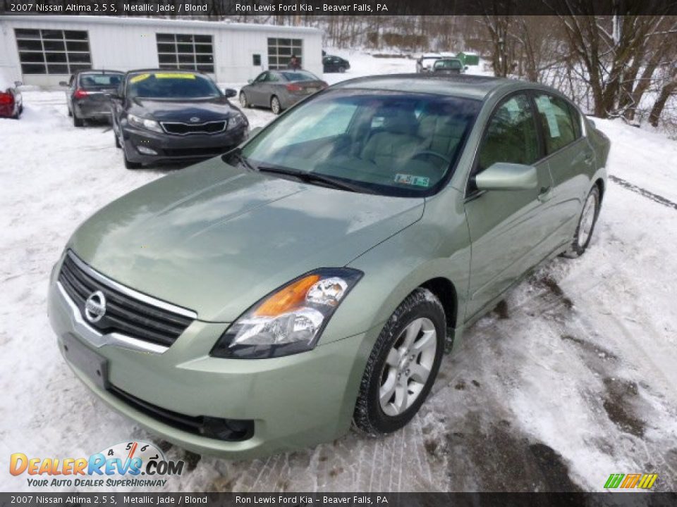 2007 Nissan Altima 2.5 S Metallic Jade / Blond Photo #4