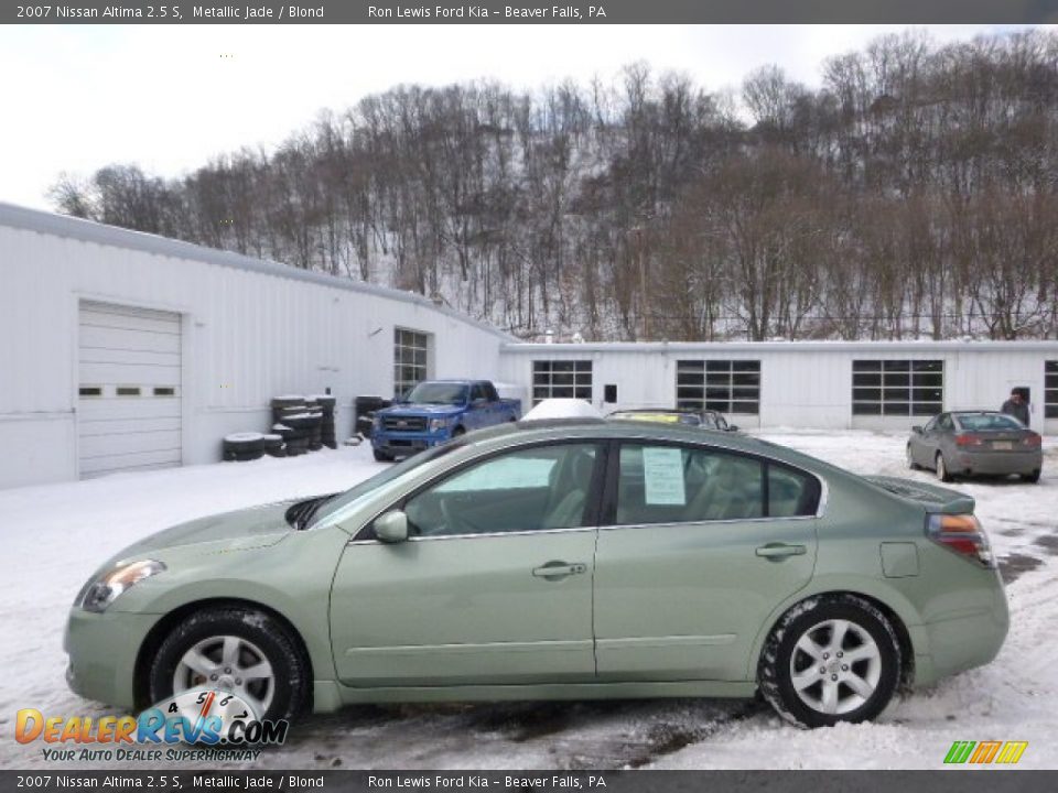 2007 Nissan Altima 2.5 S Metallic Jade / Blond Photo #5