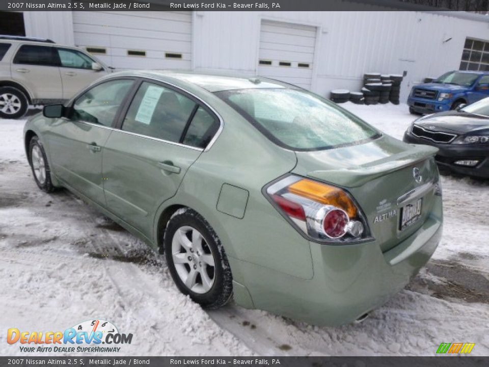2007 Nissan Altima 2.5 S Metallic Jade / Blond Photo #6