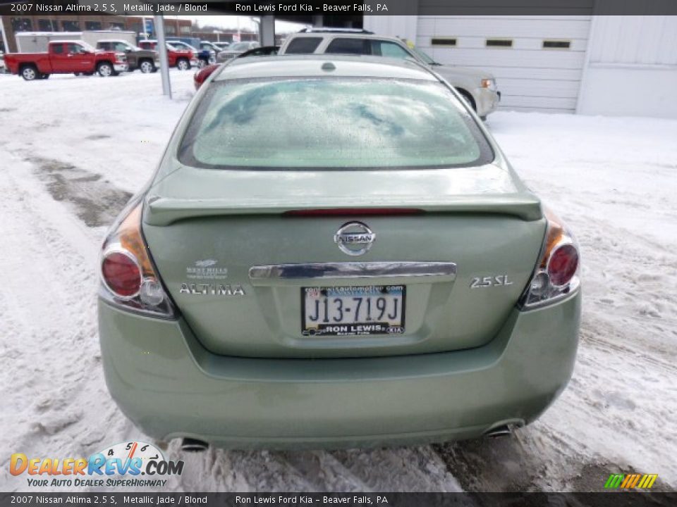 2007 Nissan Altima 2.5 S Metallic Jade / Blond Photo #7