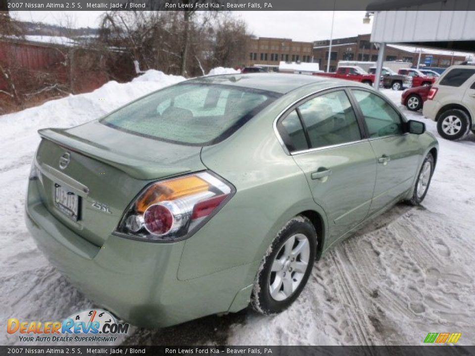 2007 Nissan Altima 2.5 S Metallic Jade / Blond Photo #8