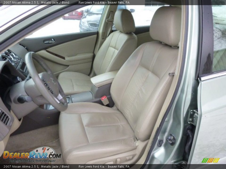 2007 Nissan Altima 2.5 S Metallic Jade / Blond Photo #10