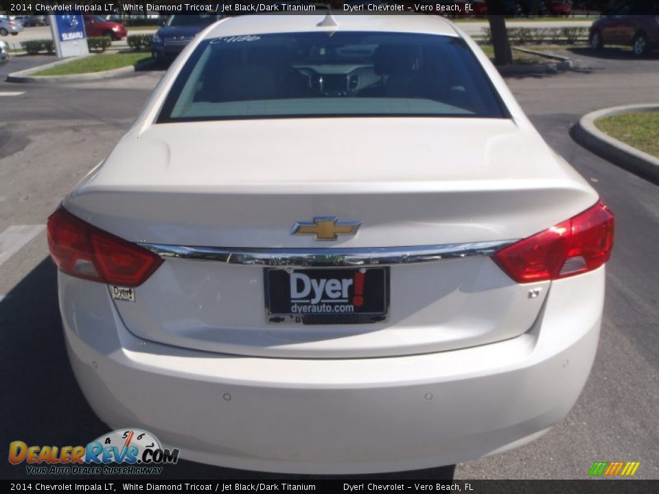 2014 Chevrolet Impala LT White Diamond Tricoat / Jet Black/Dark Titanium Photo #4