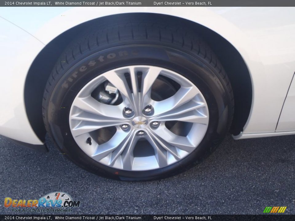 2014 Chevrolet Impala LT White Diamond Tricoat / Jet Black/Dark Titanium Photo #8
