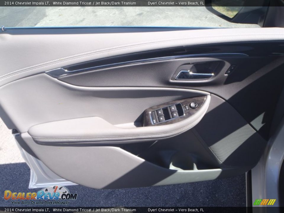 2014 Chevrolet Impala LT White Diamond Tricoat / Jet Black/Dark Titanium Photo #9