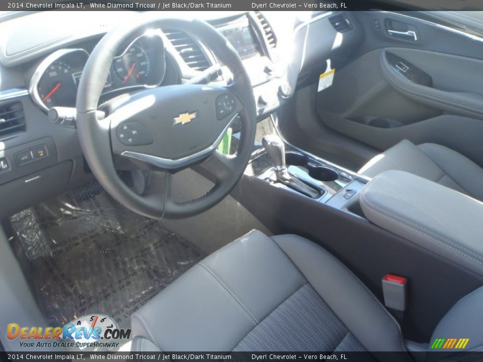 2014 Chevrolet Impala LT White Diamond Tricoat / Jet Black/Dark Titanium Photo #10