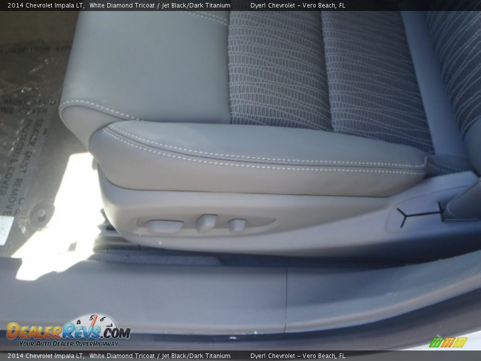 2014 Chevrolet Impala LT White Diamond Tricoat / Jet Black/Dark Titanium Photo #12