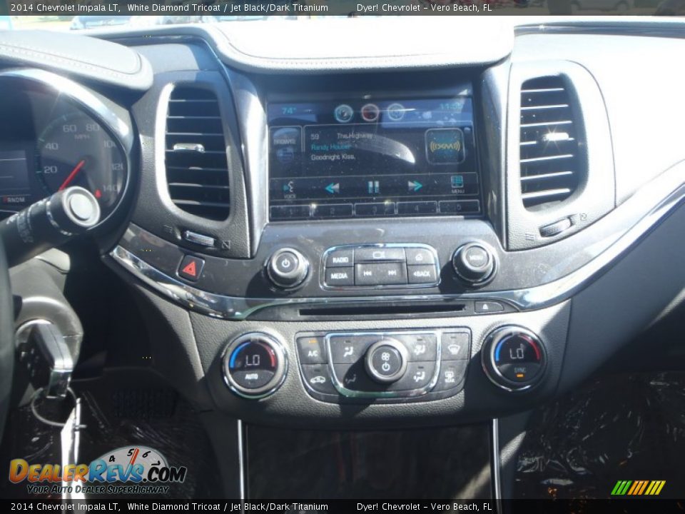 2014 Chevrolet Impala LT White Diamond Tricoat / Jet Black/Dark Titanium Photo #16