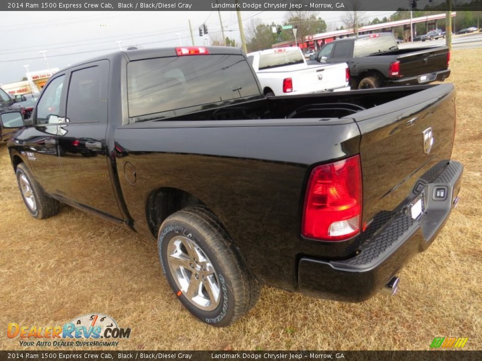 2014 Ram 1500 Express Crew Cab Black / Black/Diesel Gray Photo #3