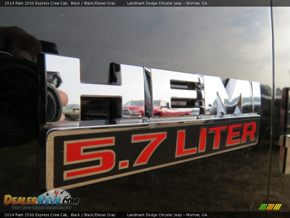 2014 Ram 1500 Express Crew Cab Black / Black/Diesel Gray Photo #7