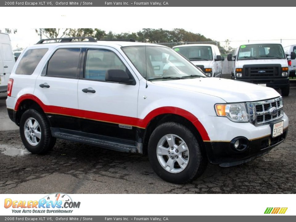 2008 Ford Escape XLT V6 Oxford White / Stone Photo #1