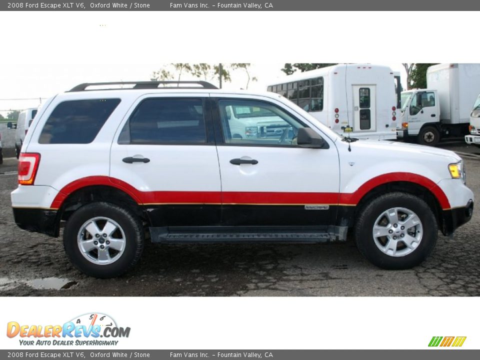 2008 Ford Escape XLT V6 Oxford White / Stone Photo #2