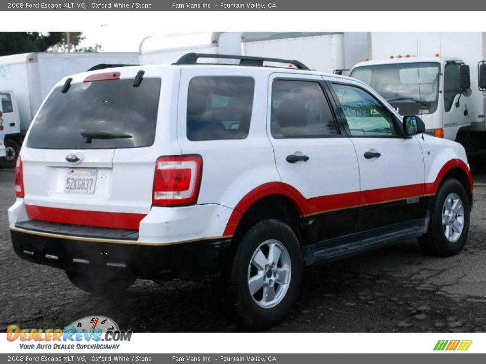 2008 Ford Escape XLT V6 Oxford White / Stone Photo #3