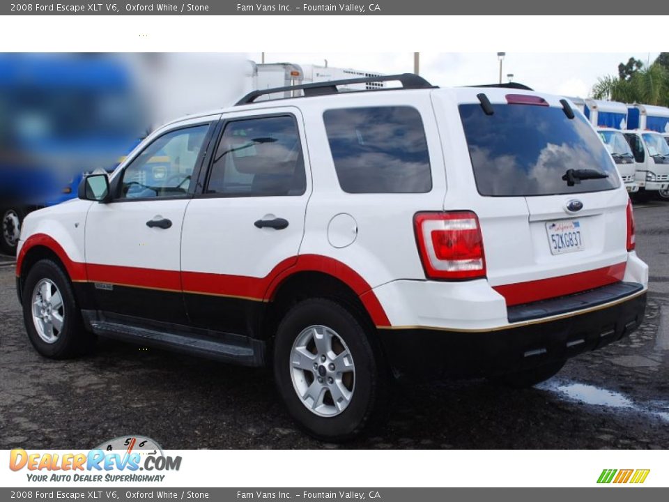 2008 Ford Escape XLT V6 Oxford White / Stone Photo #5