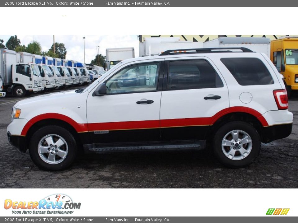 2008 Ford Escape XLT V6 Oxford White / Stone Photo #6