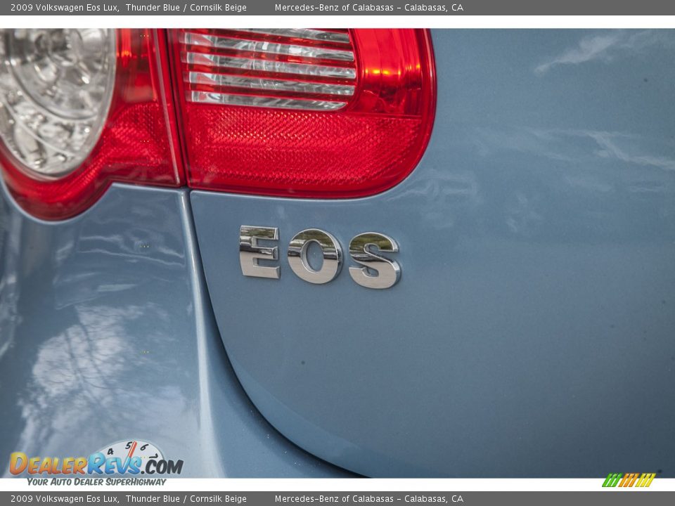 2009 Volkswagen Eos Lux Thunder Blue / Cornsilk Beige Photo #7
