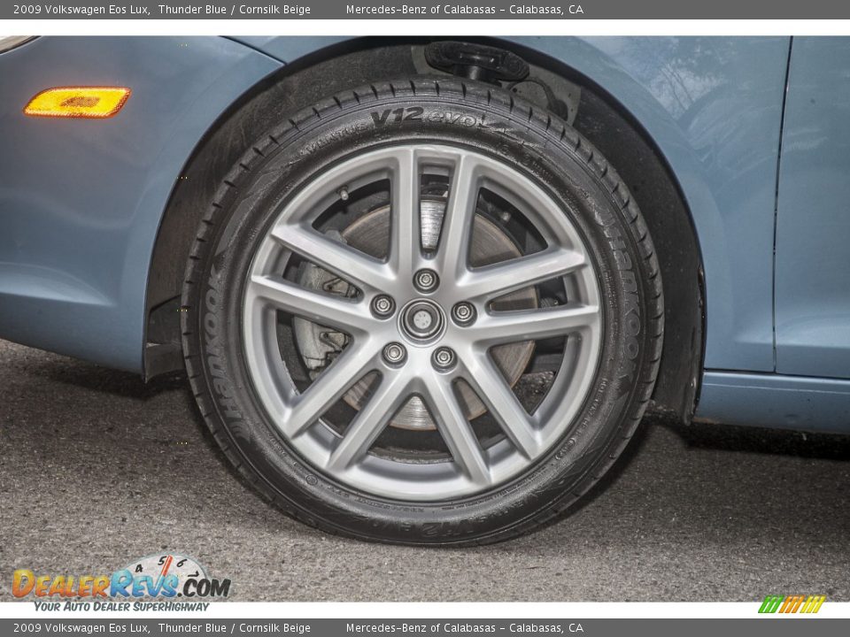 2009 Volkswagen Eos Lux Thunder Blue / Cornsilk Beige Photo #8