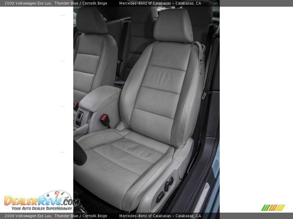 2009 Volkswagen Eos Lux Thunder Blue / Cornsilk Beige Photo #20