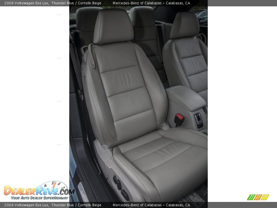 2009 Volkswagen Eos Lux Thunder Blue / Cornsilk Beige Photo #24