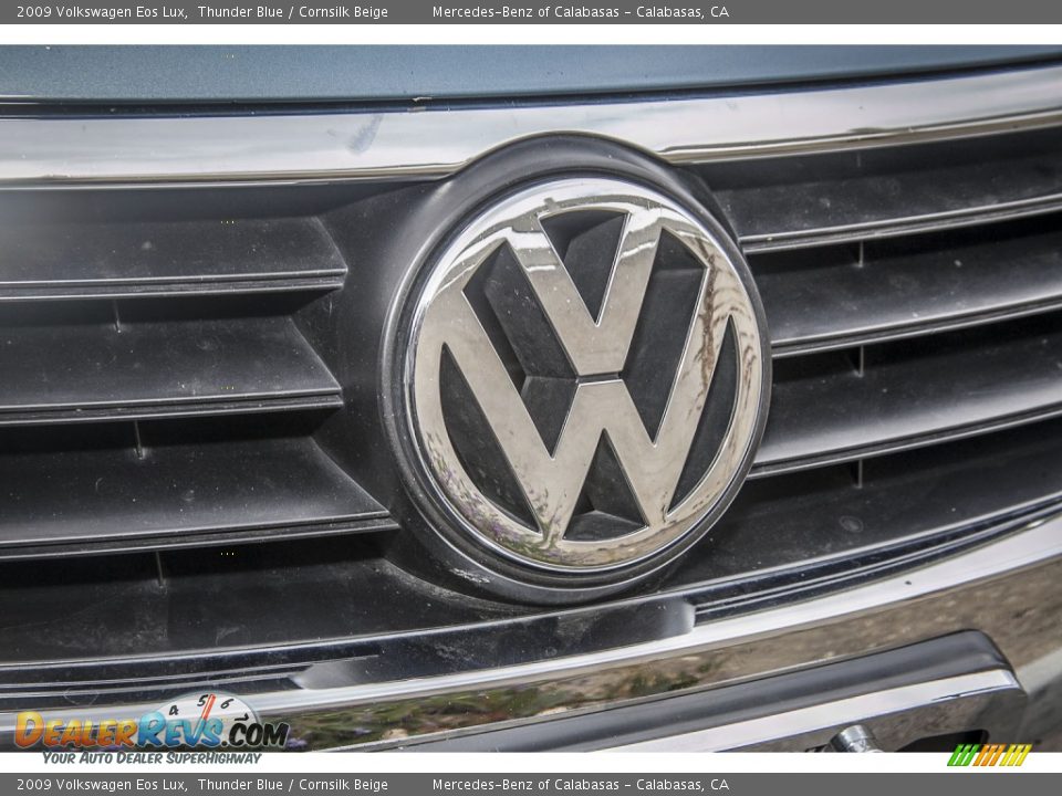 2009 Volkswagen Eos Lux Thunder Blue / Cornsilk Beige Photo #27