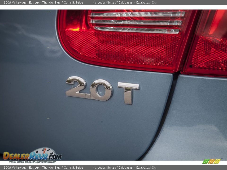 2009 Volkswagen Eos Lux Thunder Blue / Cornsilk Beige Photo #30