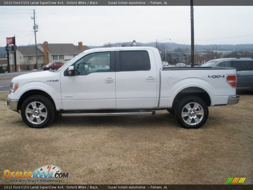 2013 Ford F150 Lariat SuperCrew 4x4 Oxford White / Black Photo #6
