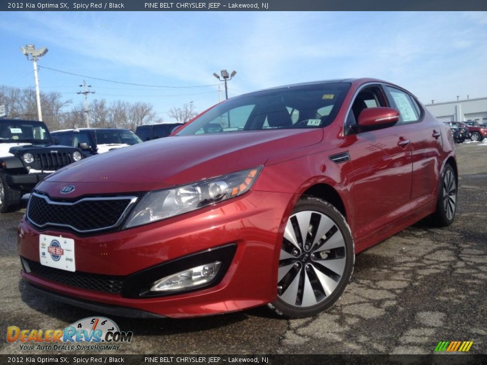 2012 Kia Optima SX Spicy Red / Black Photo #1