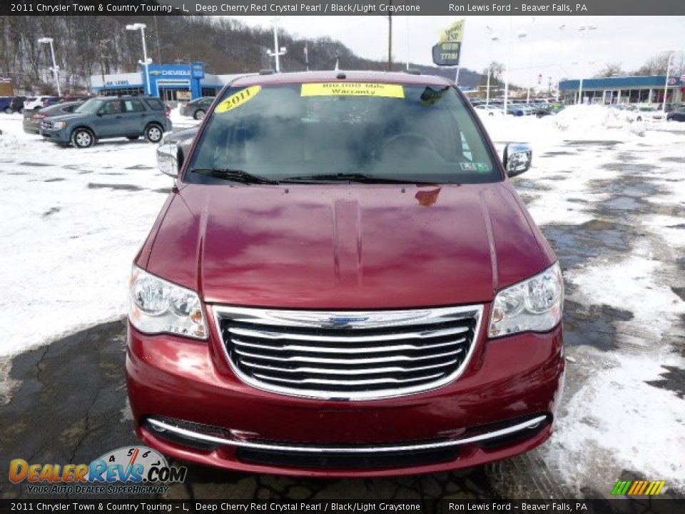 2011 Chrysler Town & Country Touring - L Deep Cherry Red Crystal Pearl / Black/Light Graystone Photo #3