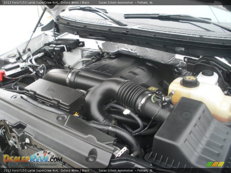 2013 Ford F150 Lariat SuperCrew 4x4 Oxford White / Black Photo #9