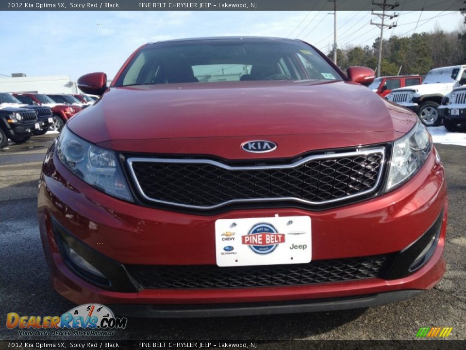 2012 Kia Optima SX Spicy Red / Black Photo #4