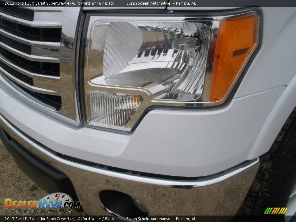 2013 Ford F150 Lariat SuperCrew 4x4 Oxford White / Black Photo #10