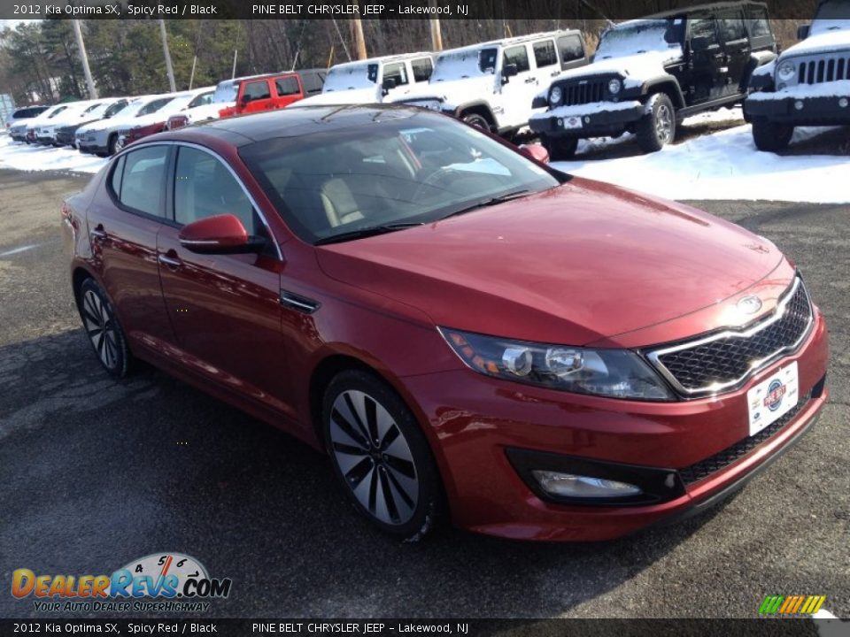 2012 Kia Optima SX Spicy Red / Black Photo #5