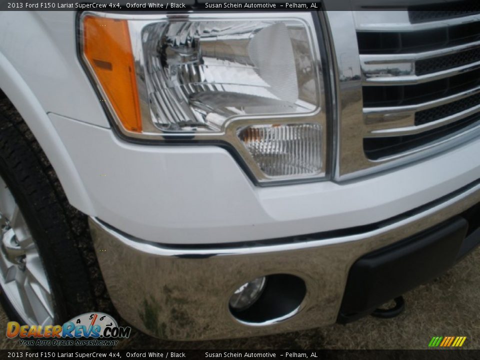 2013 Ford F150 Lariat SuperCrew 4x4 Oxford White / Black Photo #11