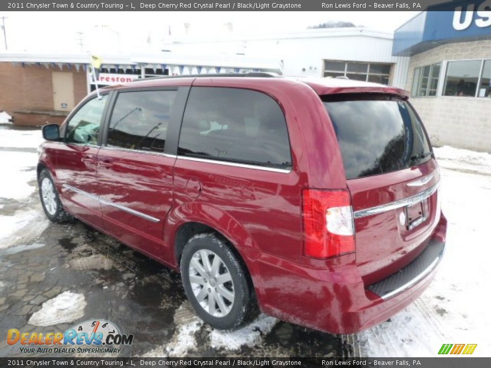 2011 Chrysler Town & Country Touring - L Deep Cherry Red Crystal Pearl / Black/Light Graystone Photo #6