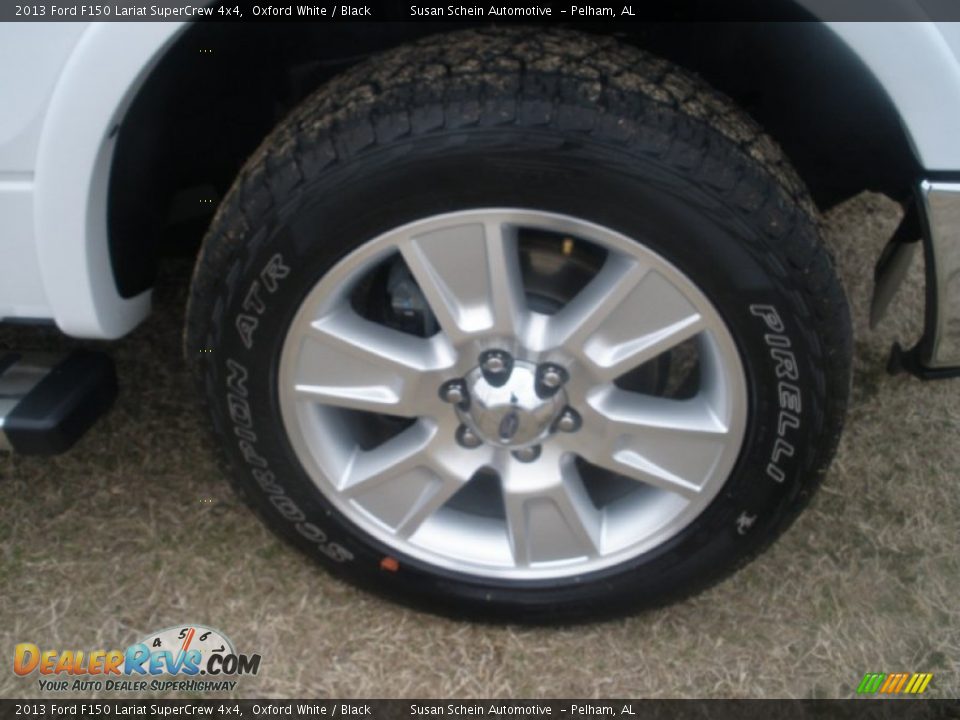 2013 Ford F150 Lariat SuperCrew 4x4 Oxford White / Black Photo #12