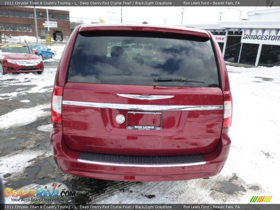 2011 Chrysler Town & Country Touring - L Deep Cherry Red Crystal Pearl / Black/Light Graystone Photo #7