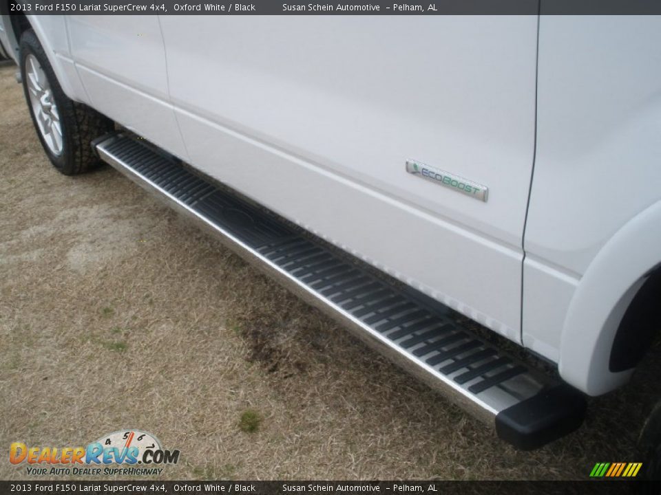 2013 Ford F150 Lariat SuperCrew 4x4 Oxford White / Black Photo #13
