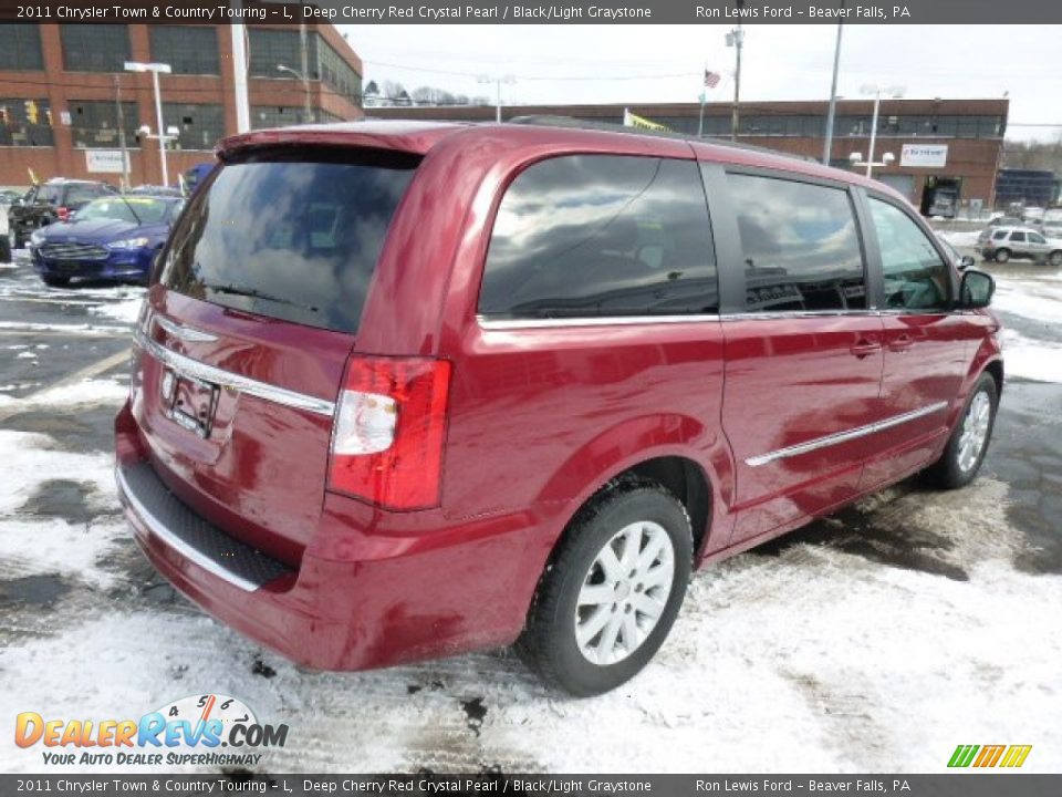 2011 Chrysler Town & Country Touring - L Deep Cherry Red Crystal Pearl / Black/Light Graystone Photo #8