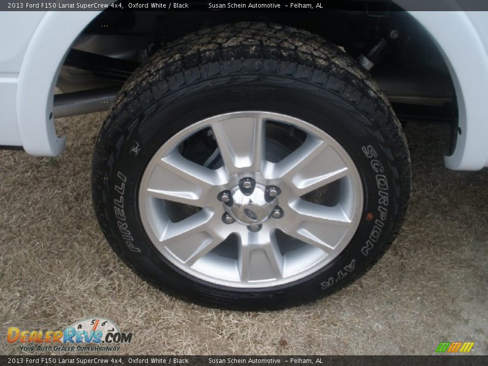 2013 Ford F150 Lariat SuperCrew 4x4 Oxford White / Black Photo #14
