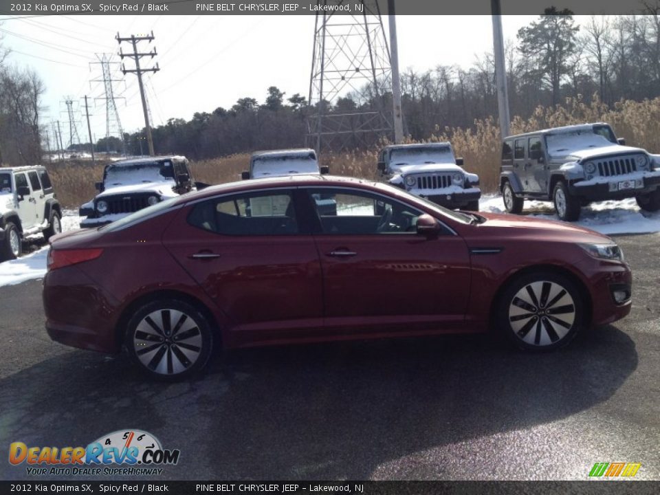 2012 Kia Optima SX Spicy Red / Black Photo #8