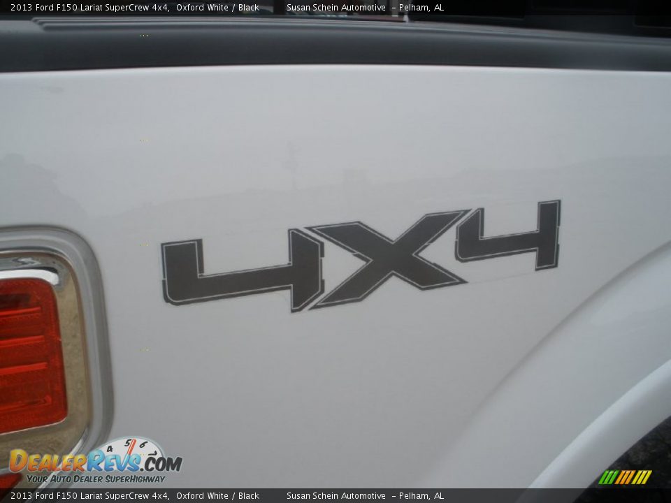2013 Ford F150 Lariat SuperCrew 4x4 Oxford White / Black Photo #15