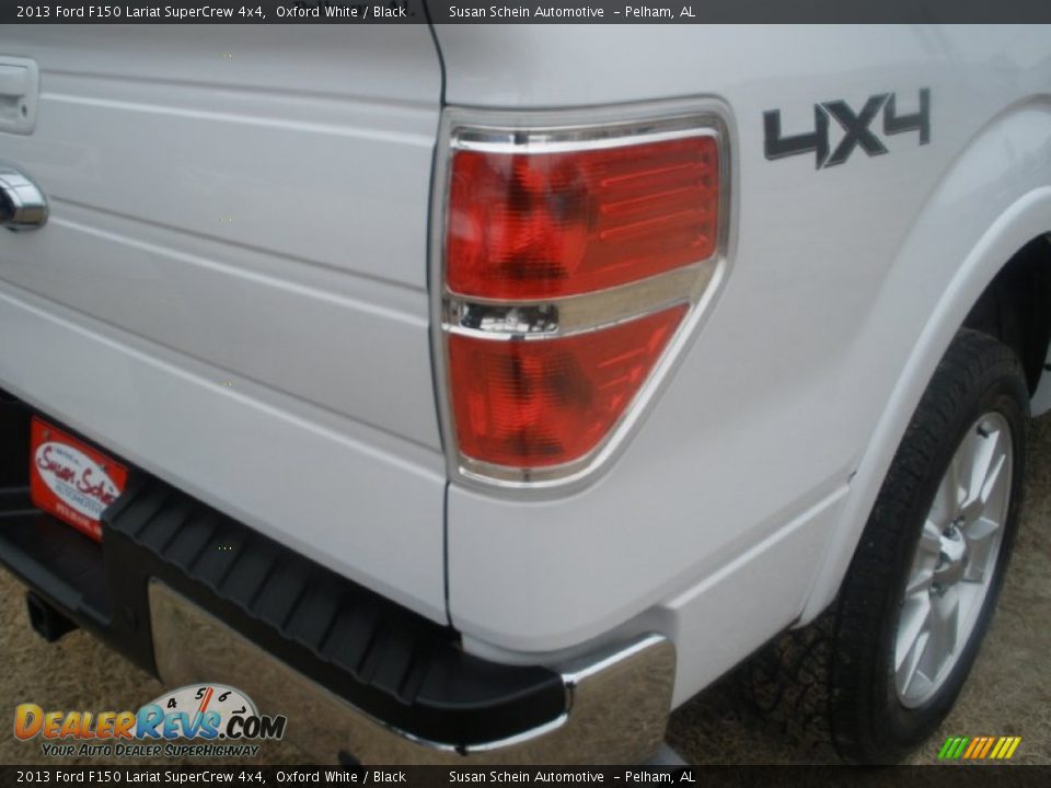 2013 Ford F150 Lariat SuperCrew 4x4 Oxford White / Black Photo #16