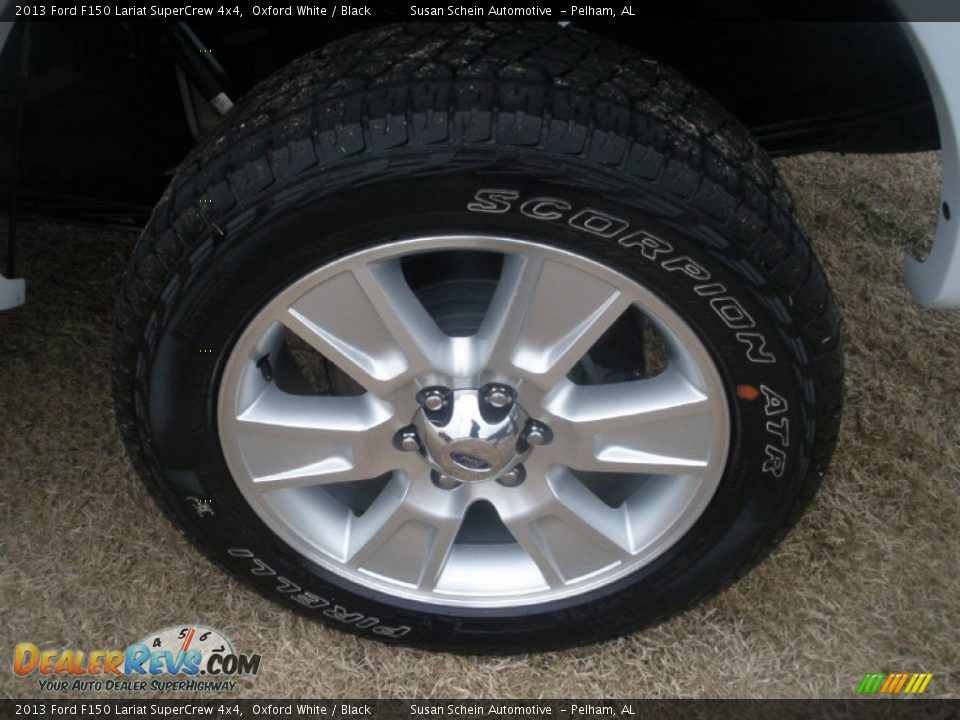 2013 Ford F150 Lariat SuperCrew 4x4 Oxford White / Black Photo #19